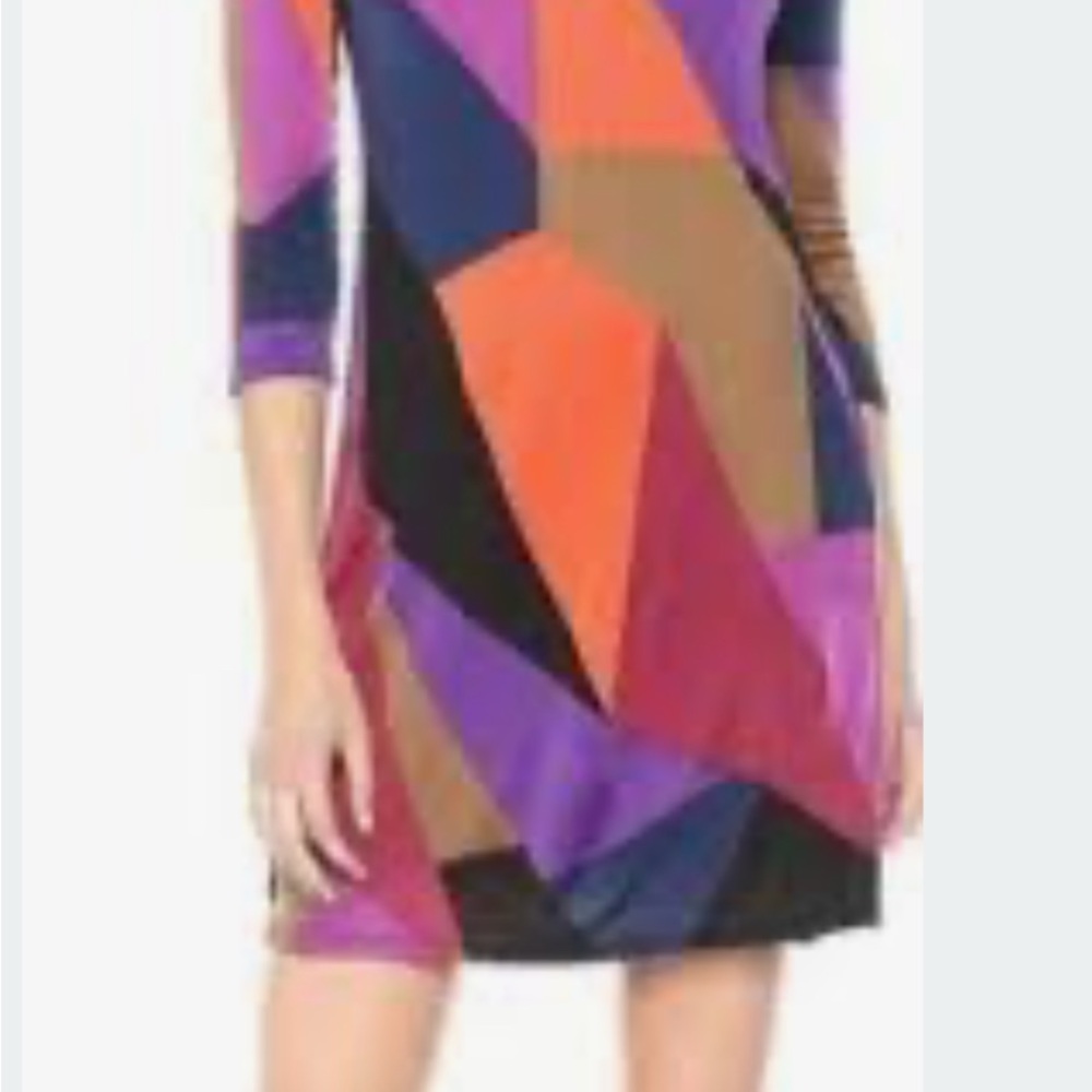 Trina Turk Multicolor Geometric Dress